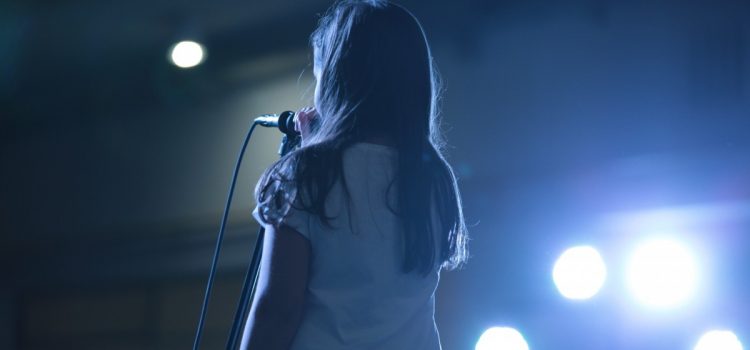 singer onstage