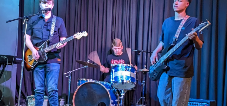 Tuesday Rock Band performing at Westport Coffee House