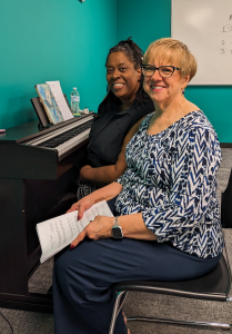 Debbie, piano student of the month